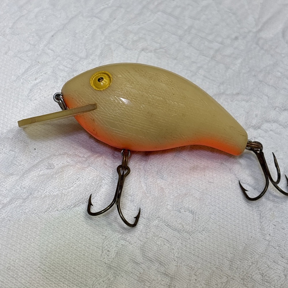 Vintage Rebel R Fishing Lure ~ Orange Belly